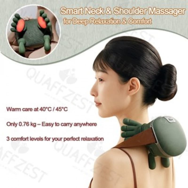 Cross-Border Neck and Shoulder Massager Cervical Spine Massager Trapezius Heat Therapy Electric Massager Master Hand Shoulder and Neck Massager