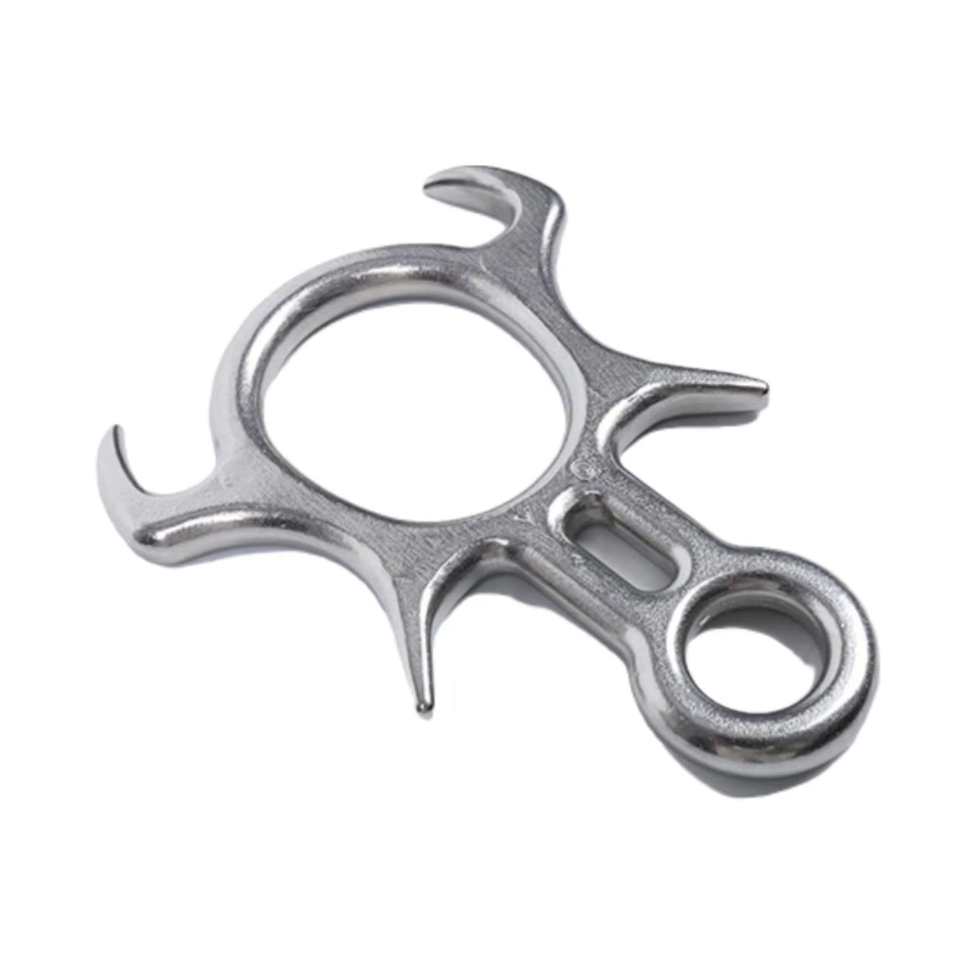 Descender Controlled Descent Device Descent Ring Horn-Shaped Figure-8 Ring Stainless Steel High-Altitude Safety Equipment Climbing Figure-8 Descender