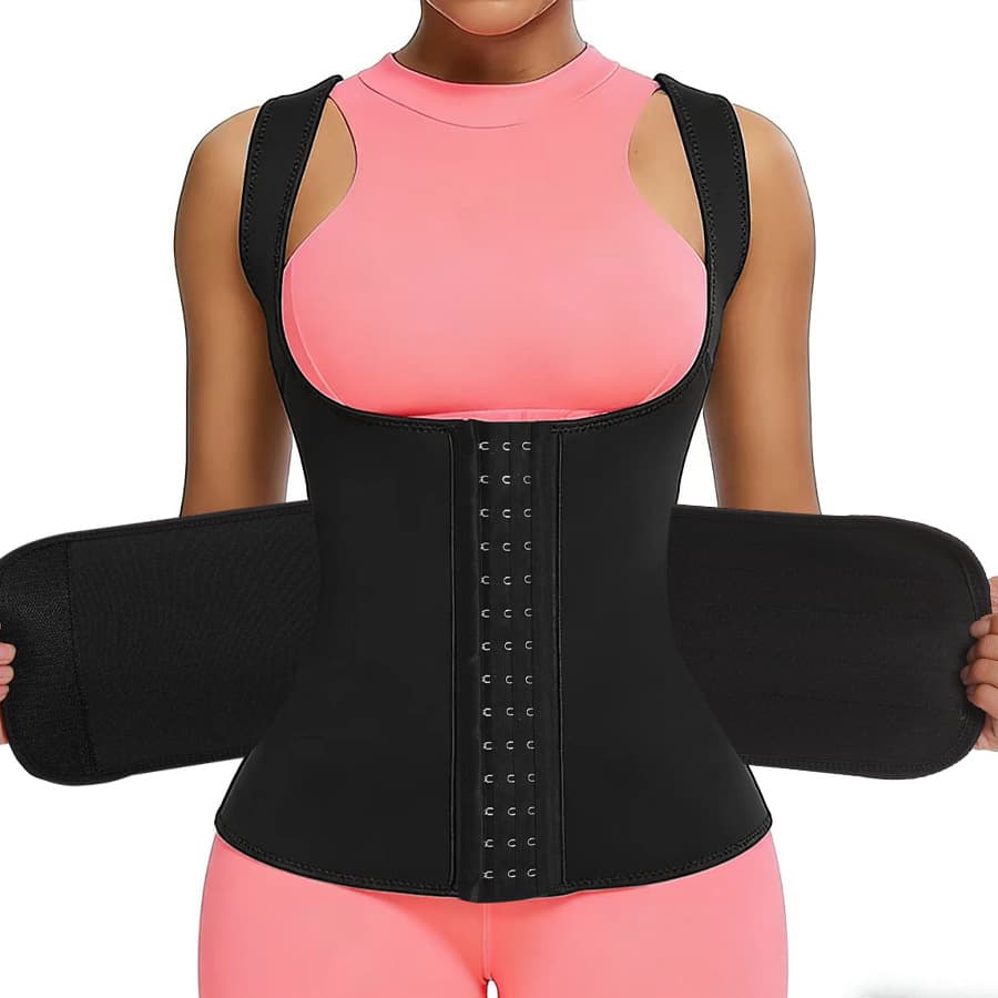 Women's Slimming Vest Shapewear Tummy Control Corset Belt Three Row Buckle Fitness Waist Cover Shapewear For Women Weight Loss