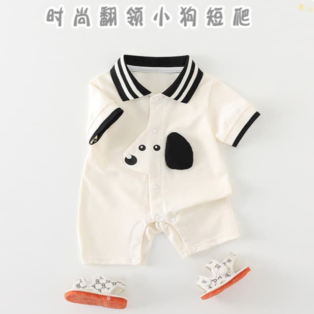 2026 New Summer Baby Romper for Boys, Cute Full-Month and 100-Day Onesie, Summer Crawling Suit Wholesale