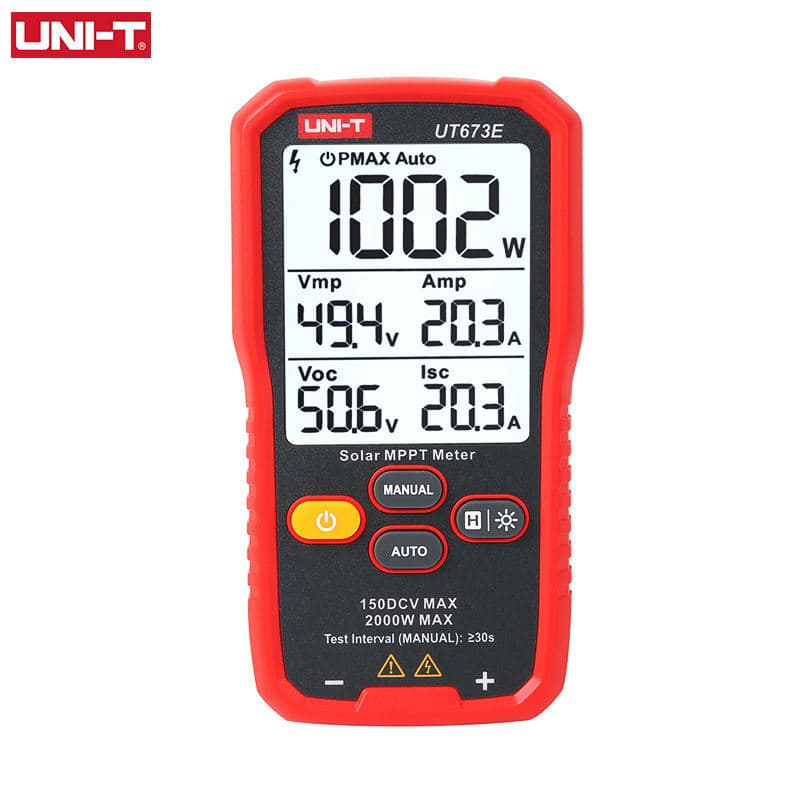 Unilide UT673E solar photovoltaic panel power tester photovoltaic power generation system installation engineering inspection form