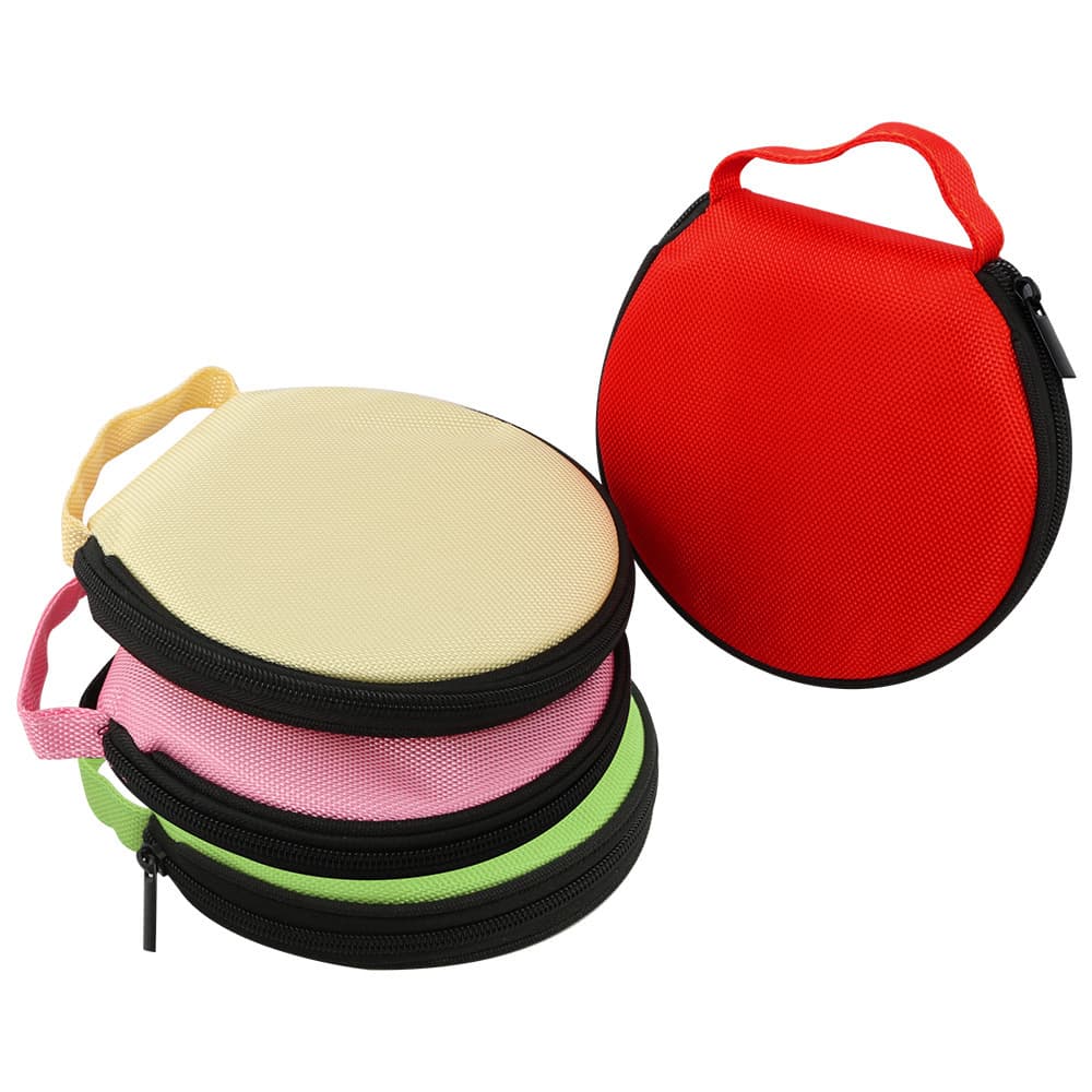 Large Capacity Oxford Fabric Car CD Case for Round Discs, Home and Vehicle Use