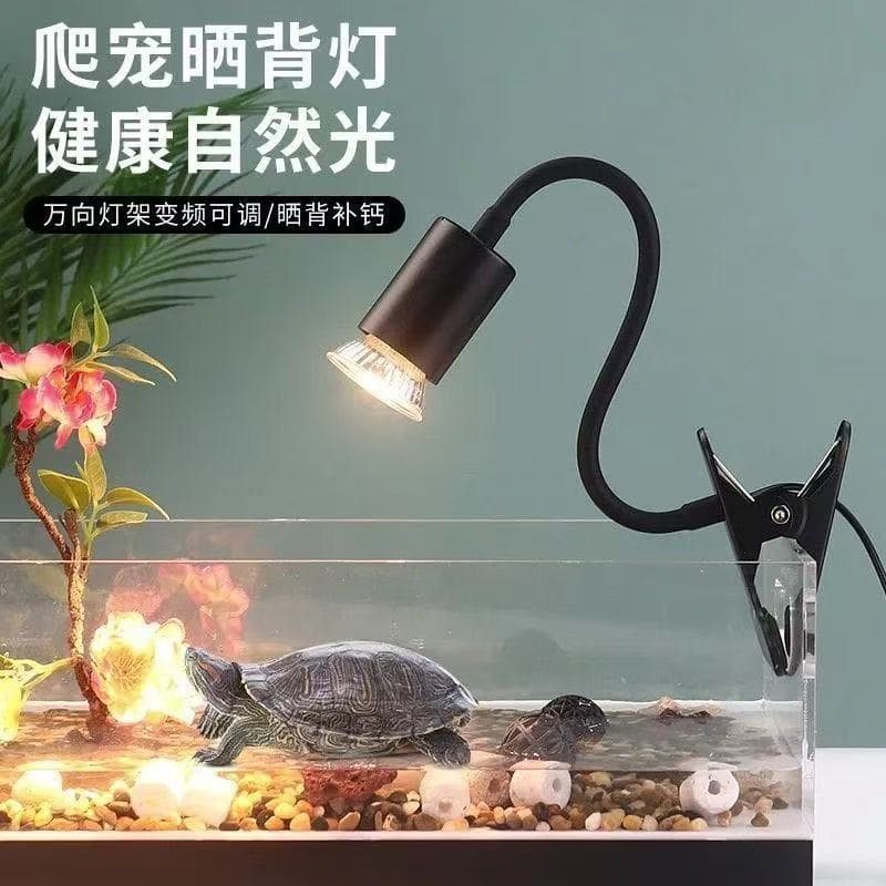 Turtle Calcium Lamp, Lizard Basking Heat Lamp, Dimmable Heating Lamp, Turtle Basking Lamp, Aquarium Clip Lamp