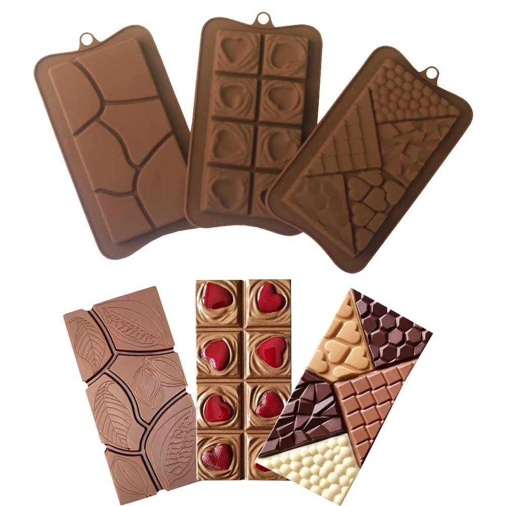 Dubai Chocolate Bar Mold Puzzle Heart Silicone Mold Fragment Chocolate Bar Mold Candy Mold Resin Mold