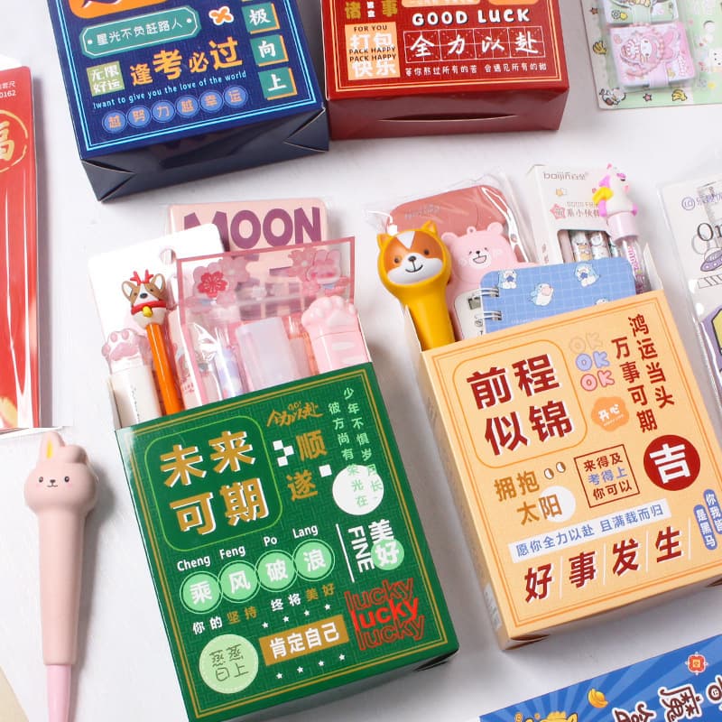Creative inspirational stationery blind box student end-of-term reward gifts school supplies stationery primary school students school season gifts