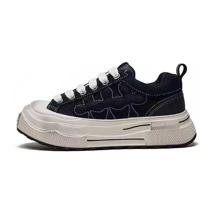 Wang Hedi Same Style Original Ensemble Series Women's Retro Plum Blossom Shoes Sneakers Women's Doll Shoes Versatile