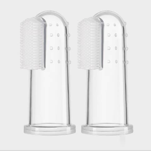 Baby Finger Toothbrush Silicone Toothbrush Finger Toothbrush Tongue Cleaner Infant Silicone Soft Bristle Finger Toothbrush
