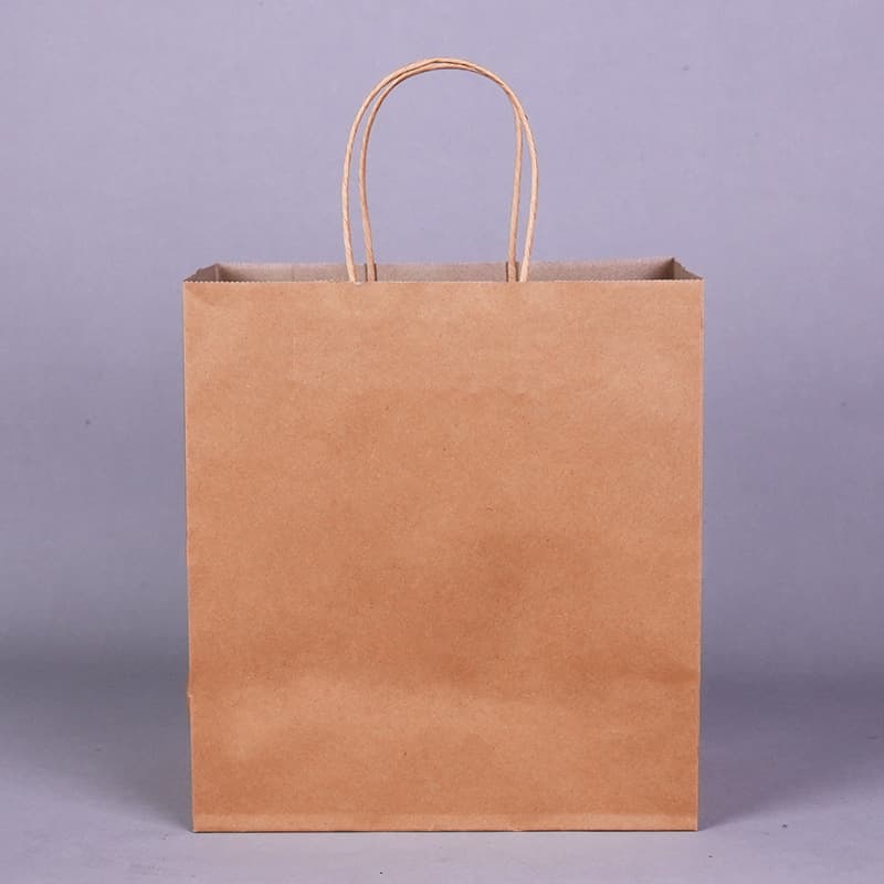 Brown Packing Paper Bag, Catering Takeaway Bag, Corporate Event Gift Bag, Commercial Gift Bag with Printed Logo Gift