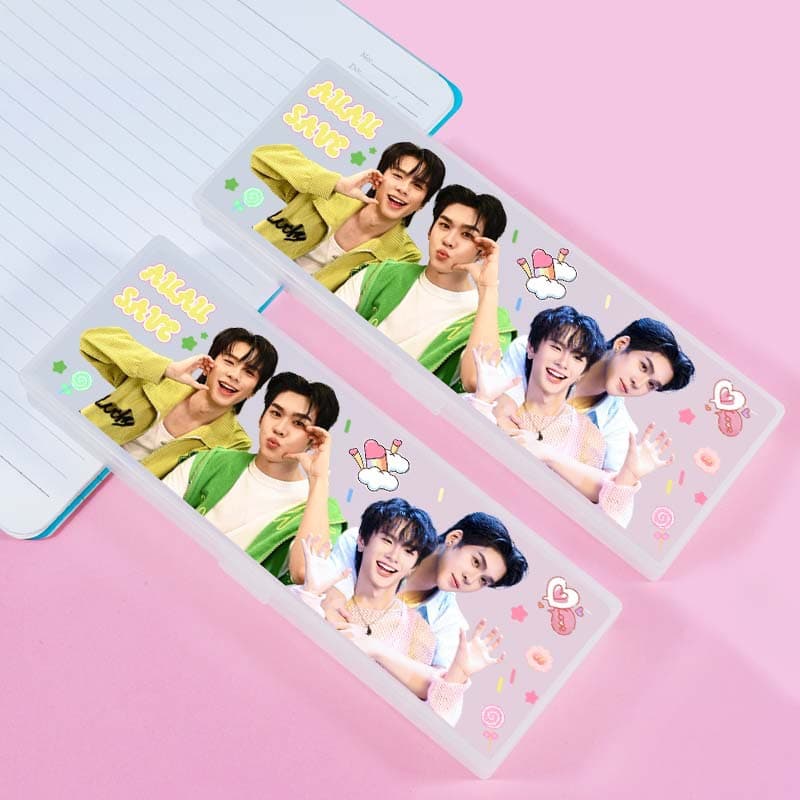 DIY Customized Thai Star Peripheral Stationery Box Englot Lykn Lingor Student Pencil Box Advertising Storage Box