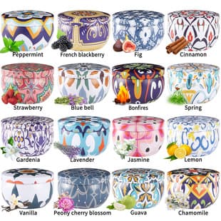 New Style Tin Can Soy Wax Indoor Mood Aromatherapy Candle Bedroom Smokeless Fragrance Candle Gift Set
