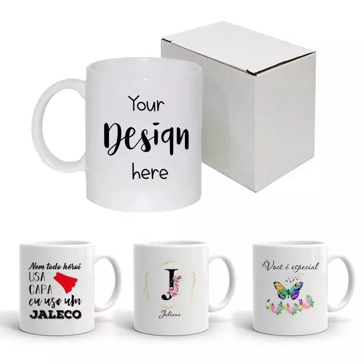 Heat Transfer Mug White Mug Advertising Mug Ceramic Mug Custom Logo Sublimation Mug Coated Mug