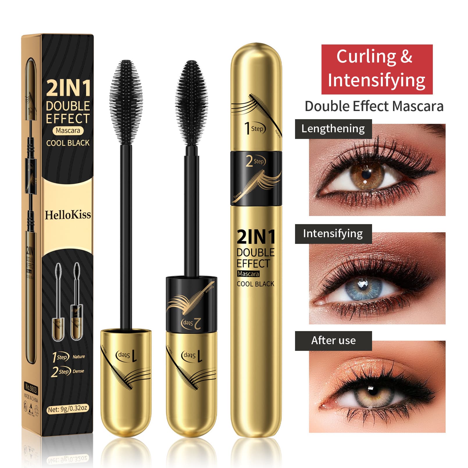 Hellokiss Mascara 9803 Beauty Skin Care / Makeup / Mascara / Mascara Long Lasting Smudge-proof Easy To Use For All Ages