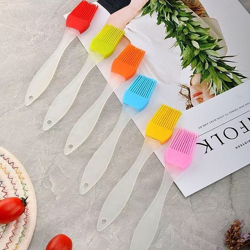 High-Temperature Resistant Silicone Oil Brush, Detachable Baking and Barbecue Brush, Cake Cream Barbecue Bristle Brush, Butter Brush