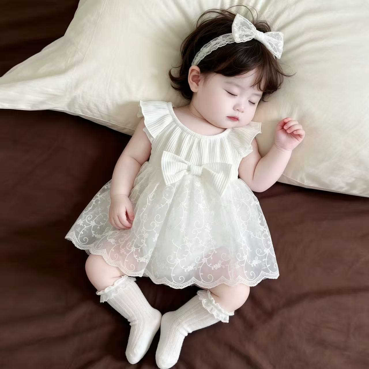 Baby clothes summer princess dress full moon dress little girl gauze skirt one year old baby girl summer dress