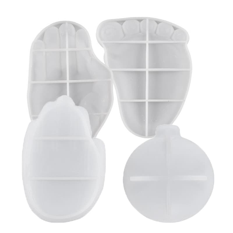 Creative Palm and Foot Soap Dish Silicone Mold Resin DIY Hand Foot Plate Gypsum Ornament