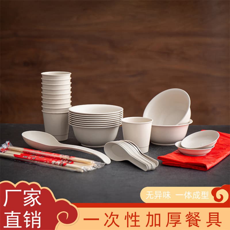 Disposable Tableware Set, Thickened, High Temperature Resistant, Home Use, Commercial Hot Pot Special, Factory Direct, OEM Available