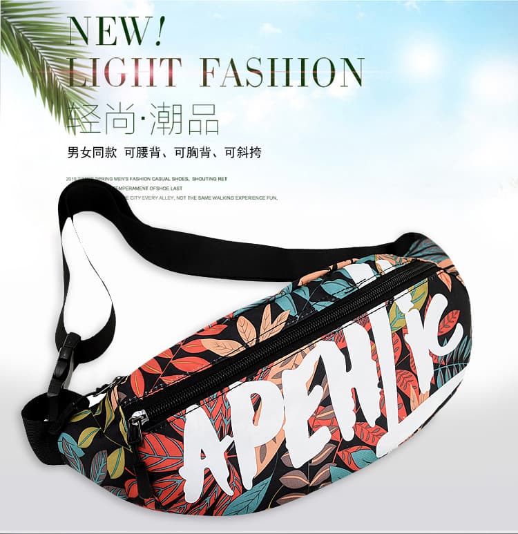 New Trendy Unisex Chest Bag Crossbody Sling Bag Shoulder Bag Motorcycle Korean Style Casual Small Waist Bag Men's Bag Fashion