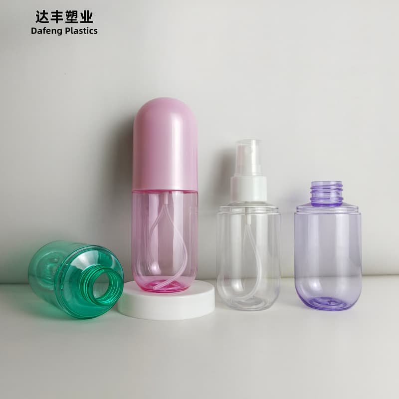 100ml Capsule Bottle PET Spray Bottle Fine Mist Spray Bottle Toner Bottle Cosmetic Refillable Empty Bottle