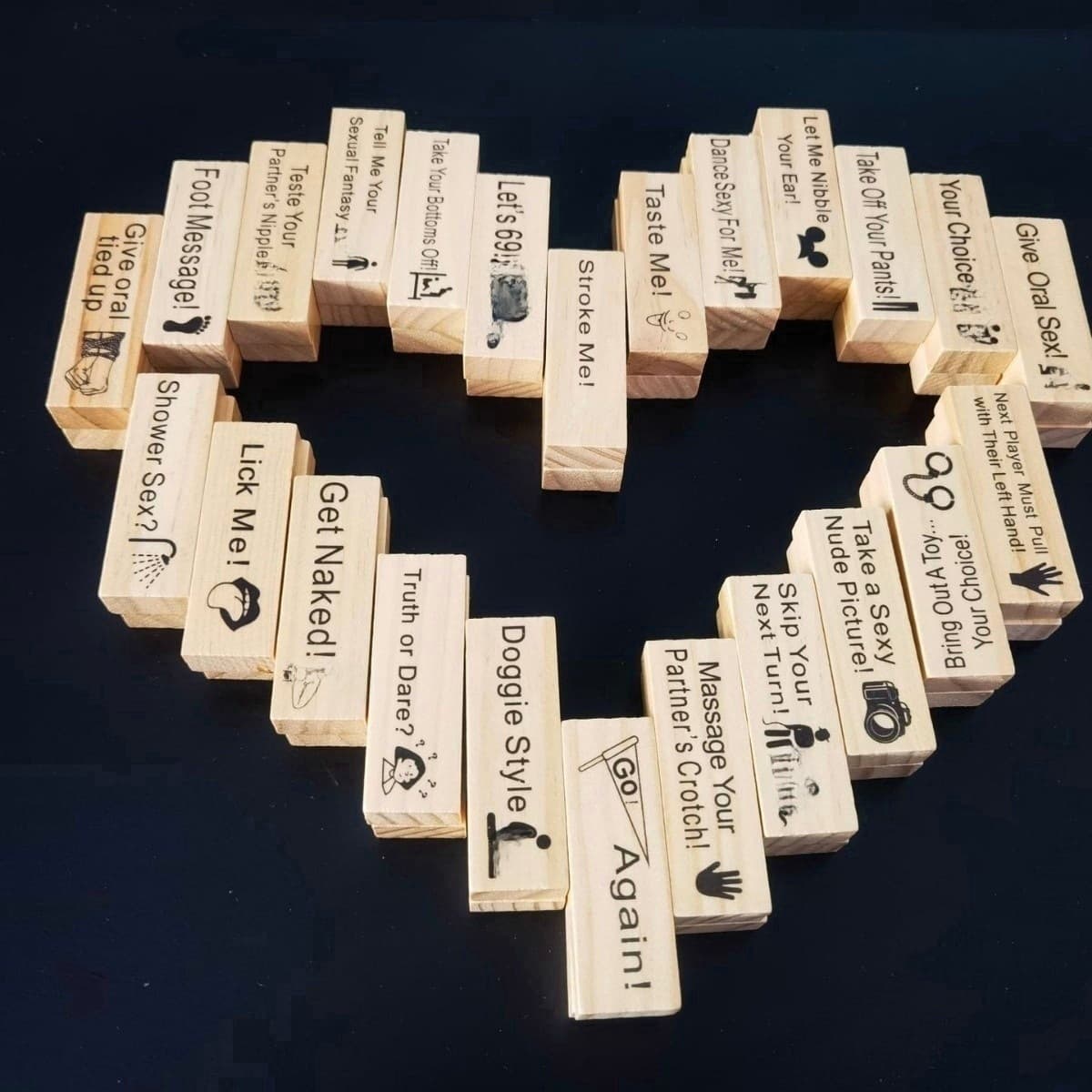 Cross-Bestseller Wooden Craft Block Tower Jenga Game Couple Dating Stacking Blocks Game