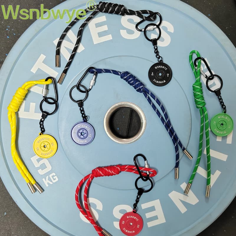 Foreign Trade Fitness Series DIY Bag Charm Phone Keychain Sports Style Pendant Ins Style Backpack Decoration