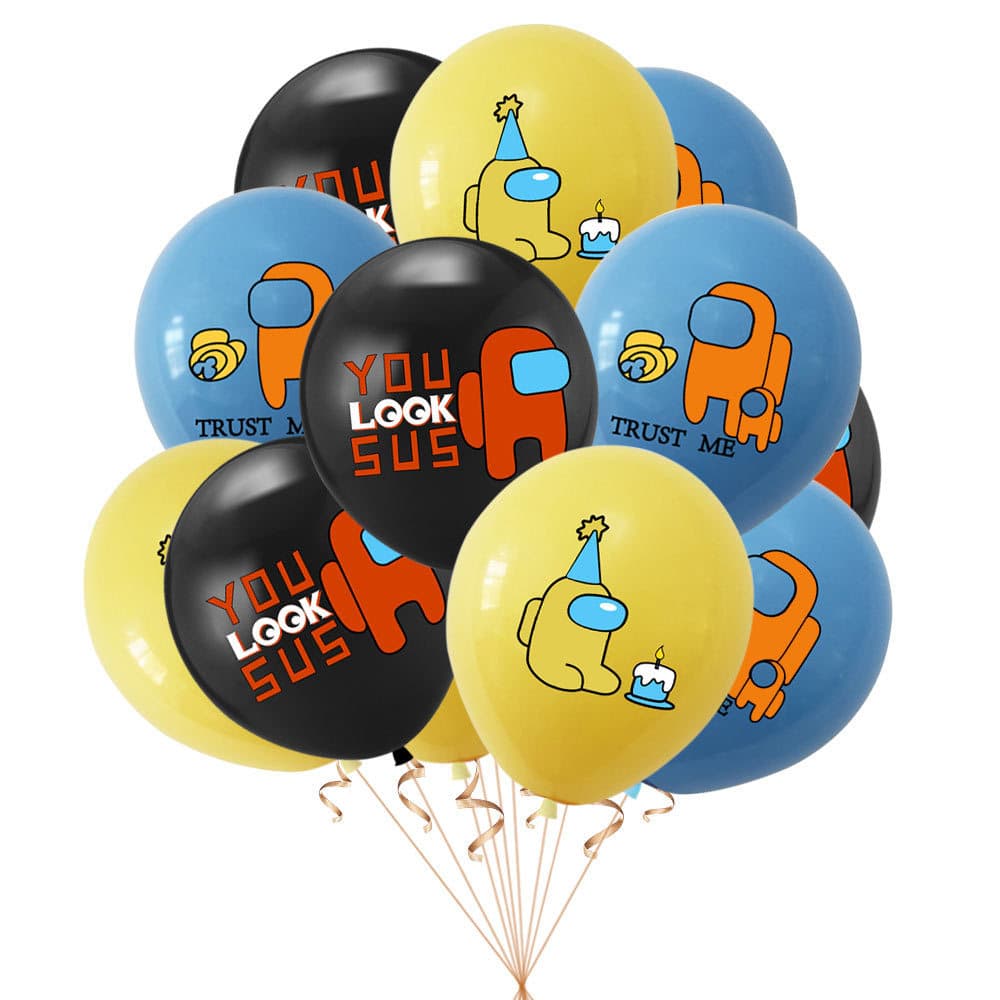 Cross-border among us space werewolf themed party decoration balloons game birthday party supplies