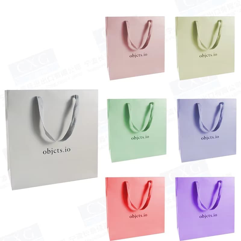 Yisheng Packaging Bag Paper Bag Custom Gift Bag Recycled Luxury Gray Cardboard Paper Shopping Bag, with Your Own