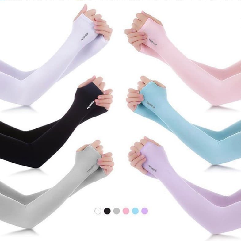 Women's Ice Sleeves, Sunscreen Sleeves for Summer Outdoor Cycling and Driving, Cool Ice Silk Arm Guards for Men and Women, Sleeve Gloves