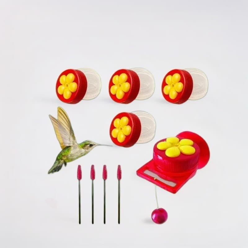 Outdoor Handheld Hummingbird Feeder Suction Cup Window Bird Feeder Combination Small Pet Bird Feeding Tool