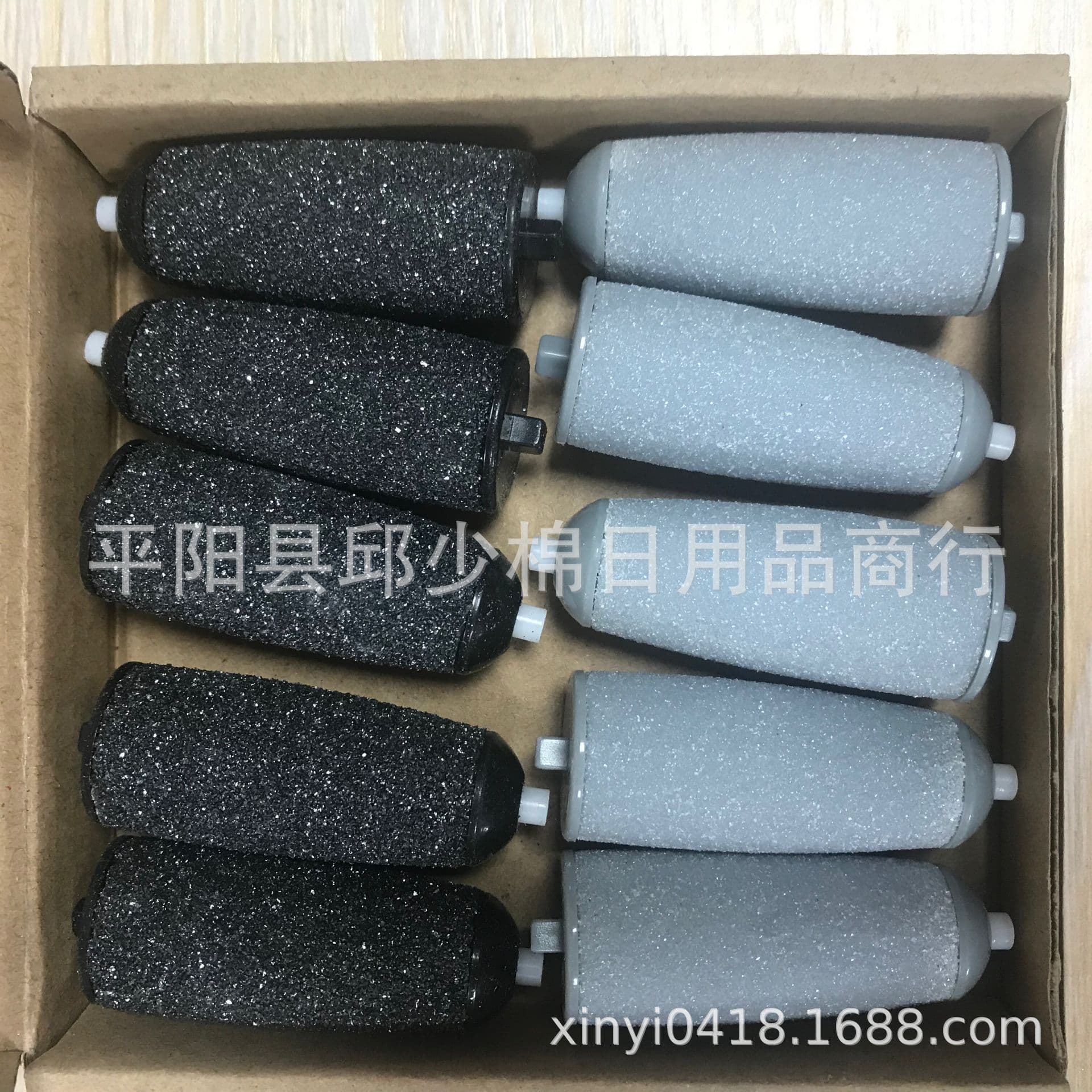 Sanding heads for foot grinder, replacement grinding heads for electric foot grinder, exfoliating stones for pedicure machines.