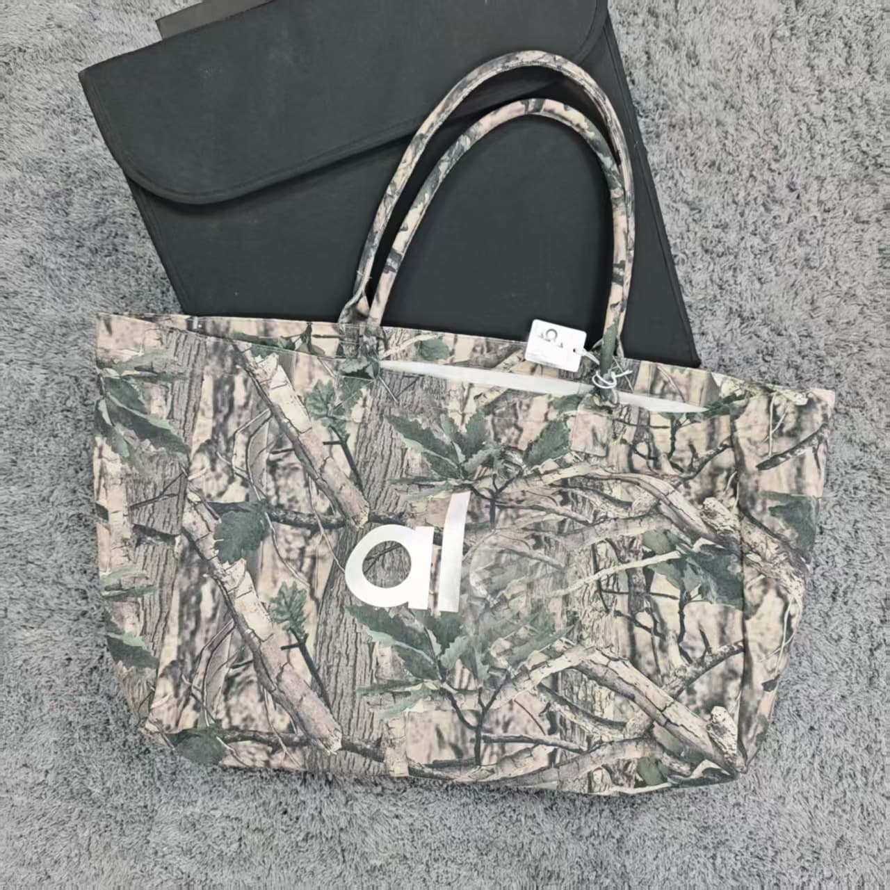 Cross-border Canvas Tote Bag, European and American Retro Fashion Versatile Premium Yoga Shopping Large Capacity Single Shoulder Tote Bag