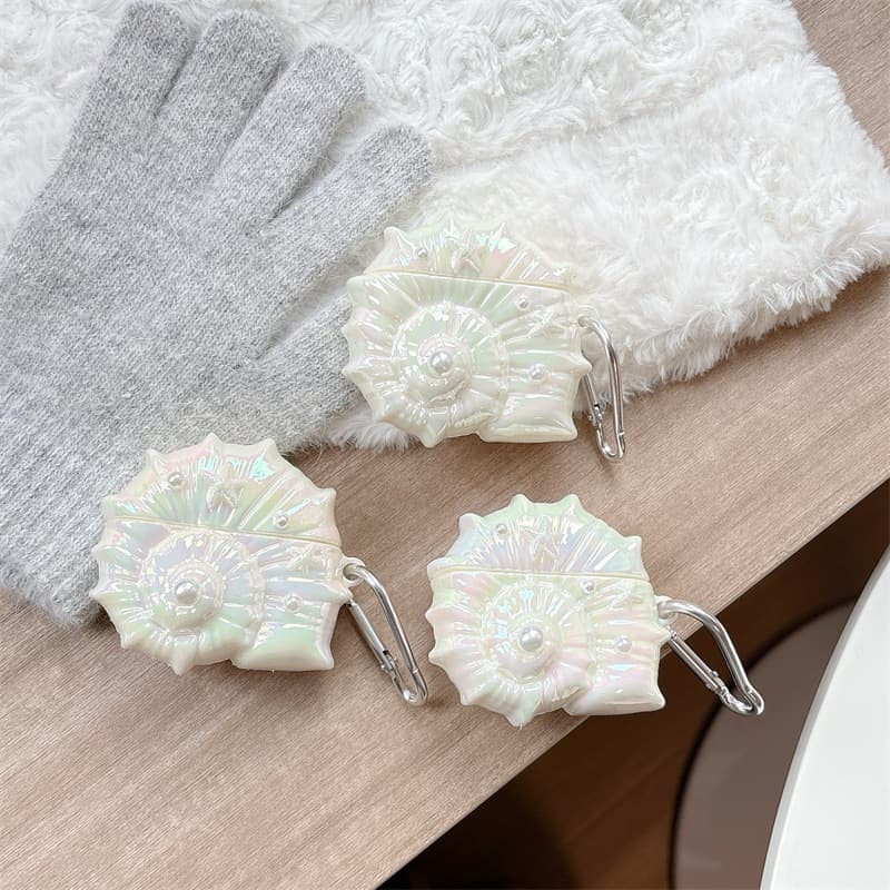 Suitable for Huawei Freeclip Color-Plated Conch Pearl Shell Freebudspro3 Personalized Earphone Case