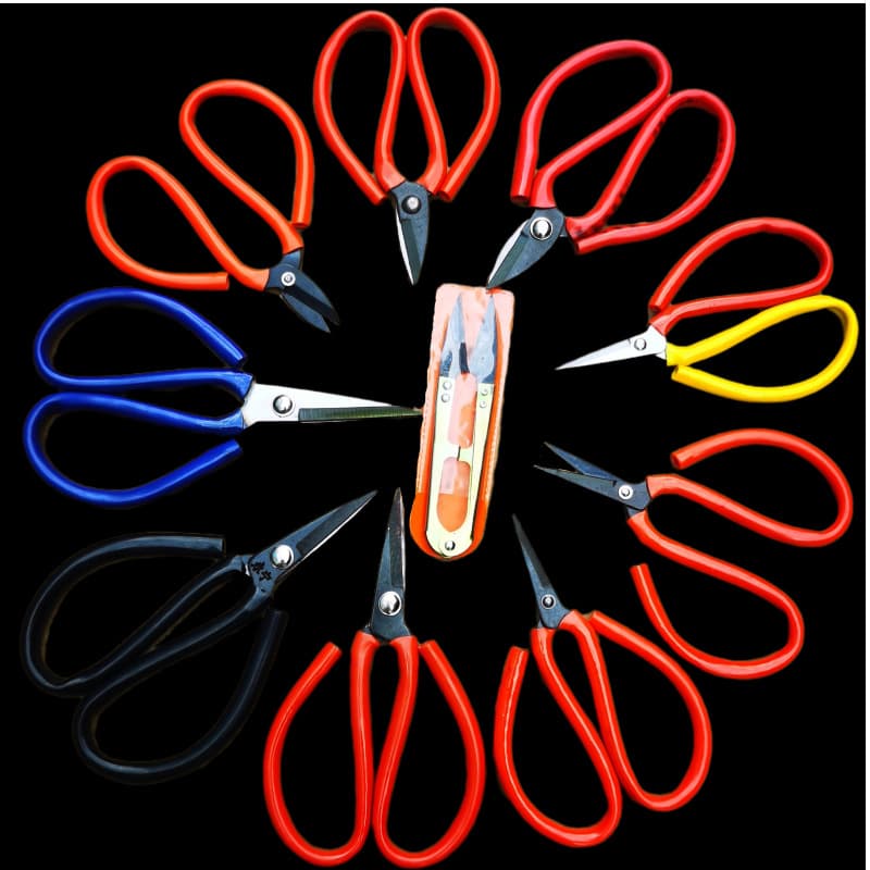 Special Paper-Cutting Scissors Industrial Small Round-Tip Scissors Household High Carbon Steel Pointed Scissors Window Decoration Craft Scissors