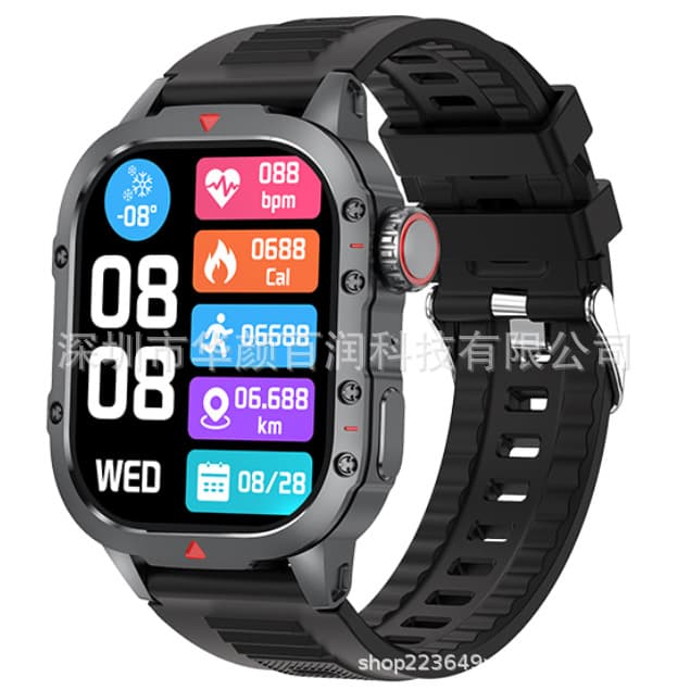 SU80 Smart Watch Bluetooth Sports Tri-Transmission Fashion Design True Step Counting True Heart Rate Calling Watch