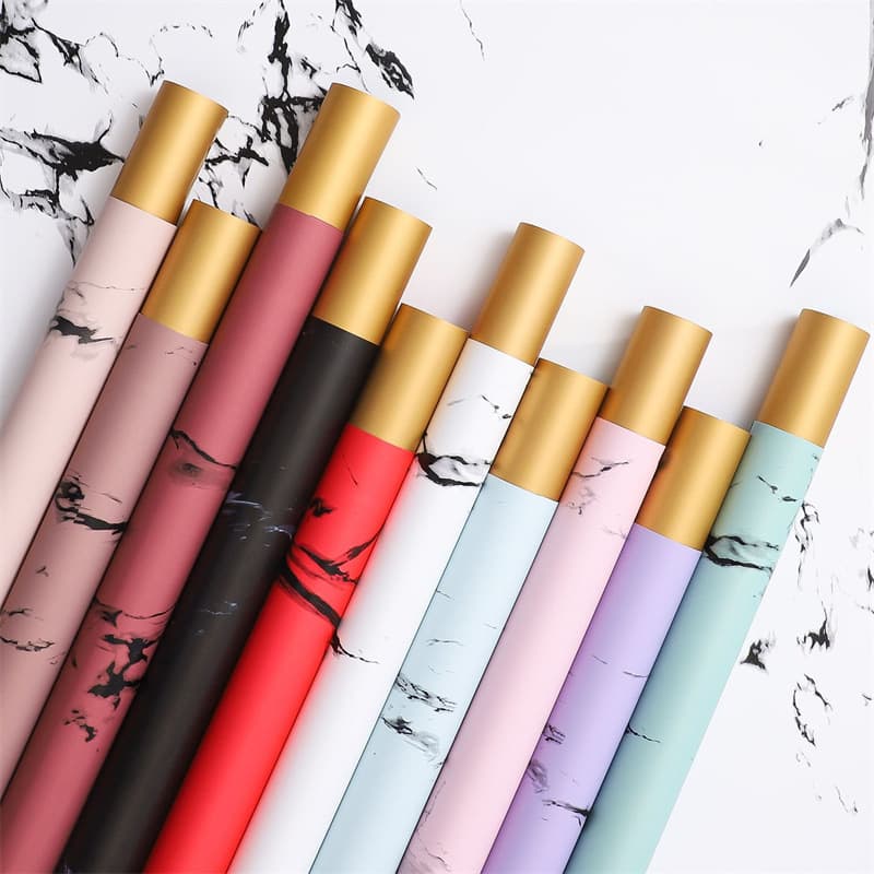 Floral Party Factory Wholesale New Gold Flower Wrapping Paper High-Quality Waterproof Floral Paper Gift Box Wrapping Paper