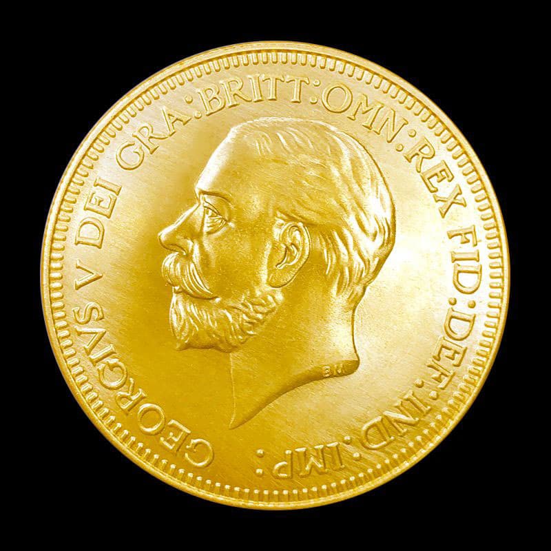 1911 British King George V Embossed Metal Commemorative Coin Collection
