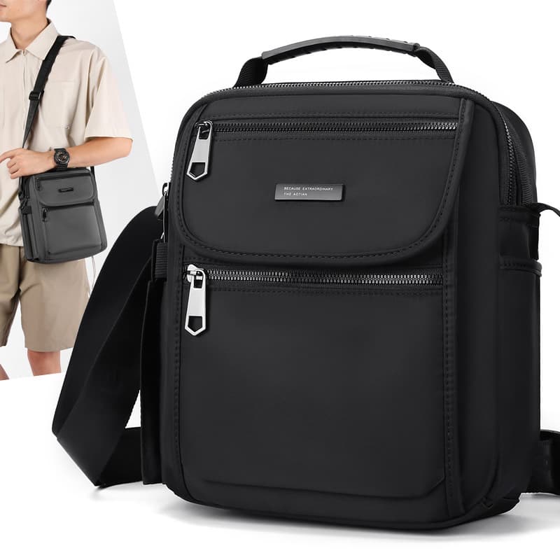 Aotian new multifunctional men's bag business casual bag multi-compartment single shoulder crossbody bag kettle bag 0927#
