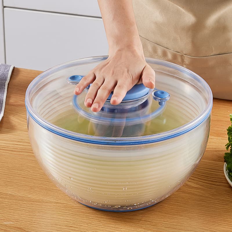 Manual Vegetable Dehydrator, Vegetable Washing Basket, Home Vegetable Spin Dryer, Fruit Salad Dehydrator, Dehydration and Drain Basket