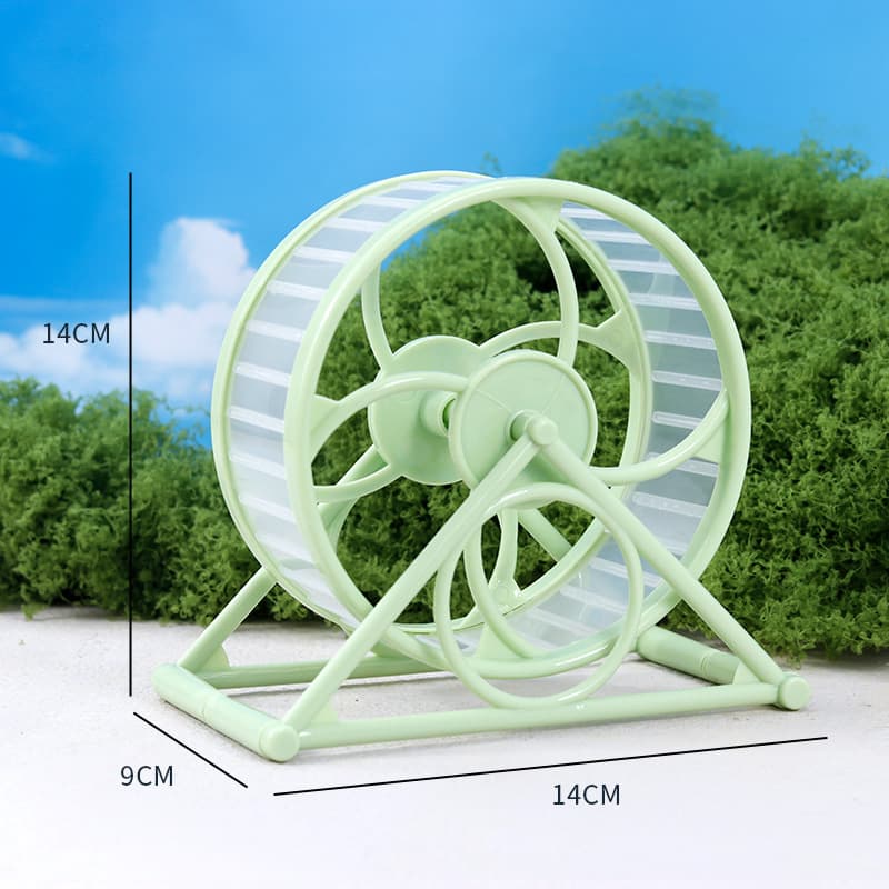 Hamster Silent Running Wheel, Exercise Ball, Roller for Syrian Hamsters, Non-Pinch Foot Design, Large Size Treadmill, Hamster Toy