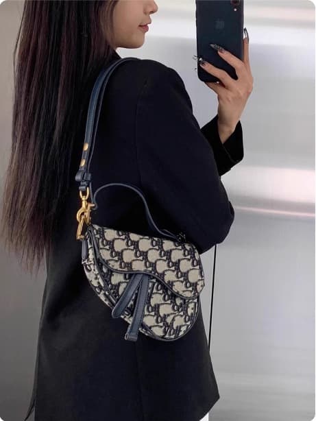 Carmani compatible with Dior Di saddle bag Montaigne WOC shoulder strap modification chain bag strap crossbody