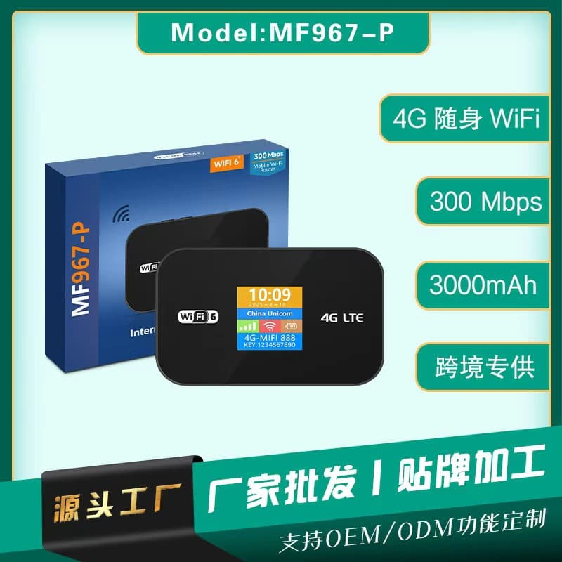 Russia 4G Portable WiFi 6 Dual SIM Card Router Middle East Mobile WiFi Router WPS SIM Card