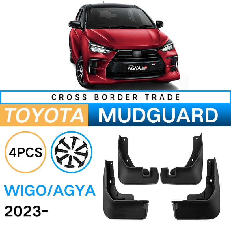 Suitable for Toyota Wigo Agya 2023 car tire fender soft rubber fender leather exterior modification supplies