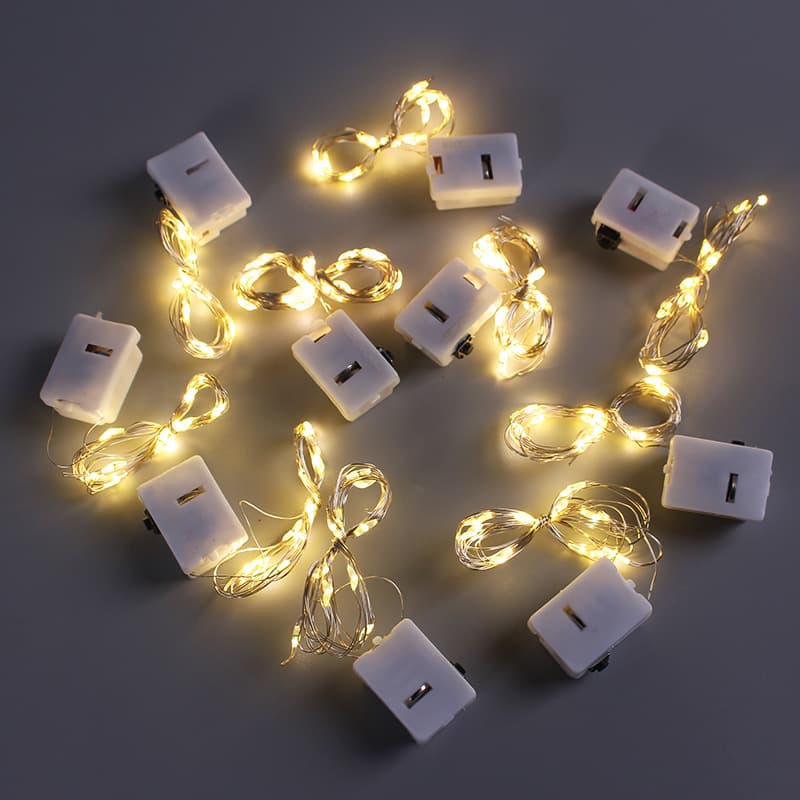Led Light Adjustable Flashing Colorful String Lights Small String Light Line White Box Square Box Led