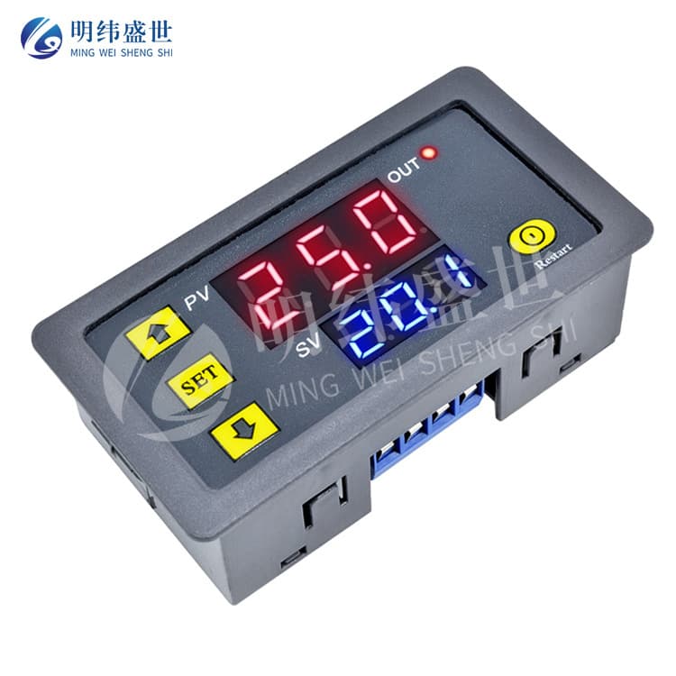 Delay timer infinite loop delay dual digital display time relay module with 18 combinations 12V 24V 220V