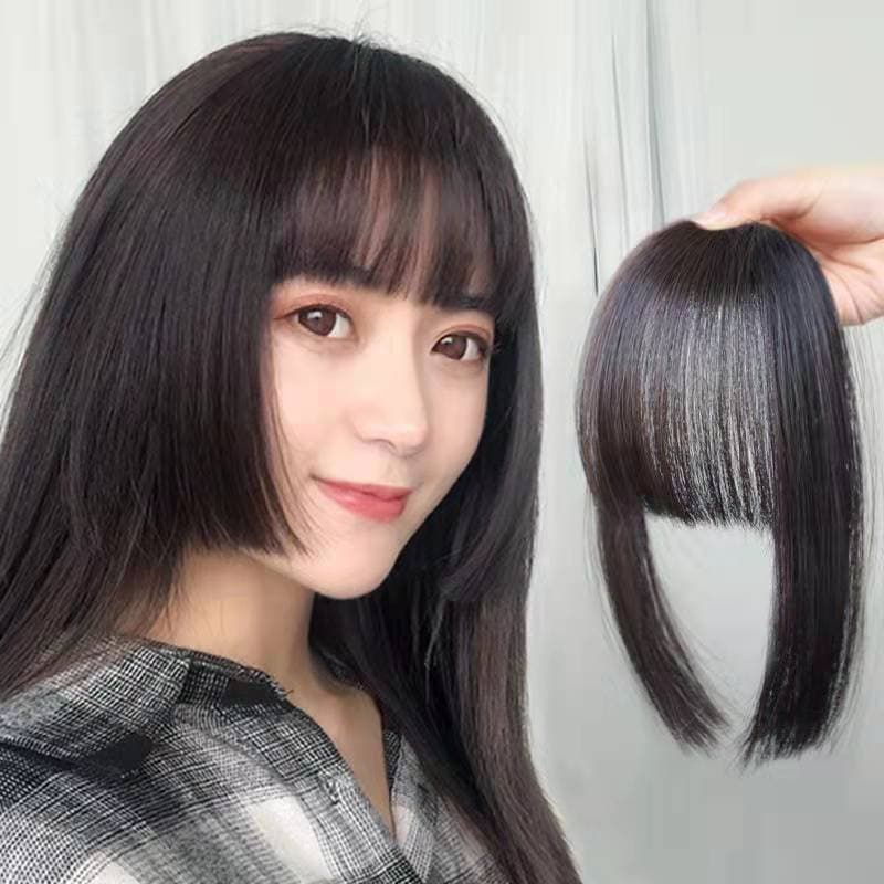 Factory wholesale princess cut bangs, trendy internet-famous face-framing cute realistic wig, three-knife Qi hairstyle