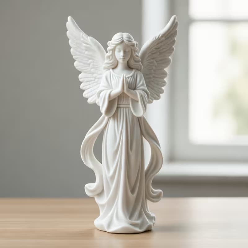 New Cross-Border 3D Printed Angel Creative Sculpture Desktop Decoration Art Ornament Holiday Gift