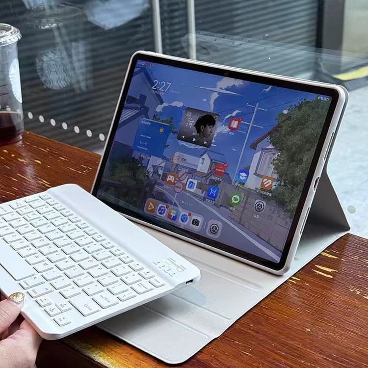 Compatible with Samsung Keyboard Cover Case for S10 FE+ 13.1/14.6, New S6 Lite/P610 Tablet Case
