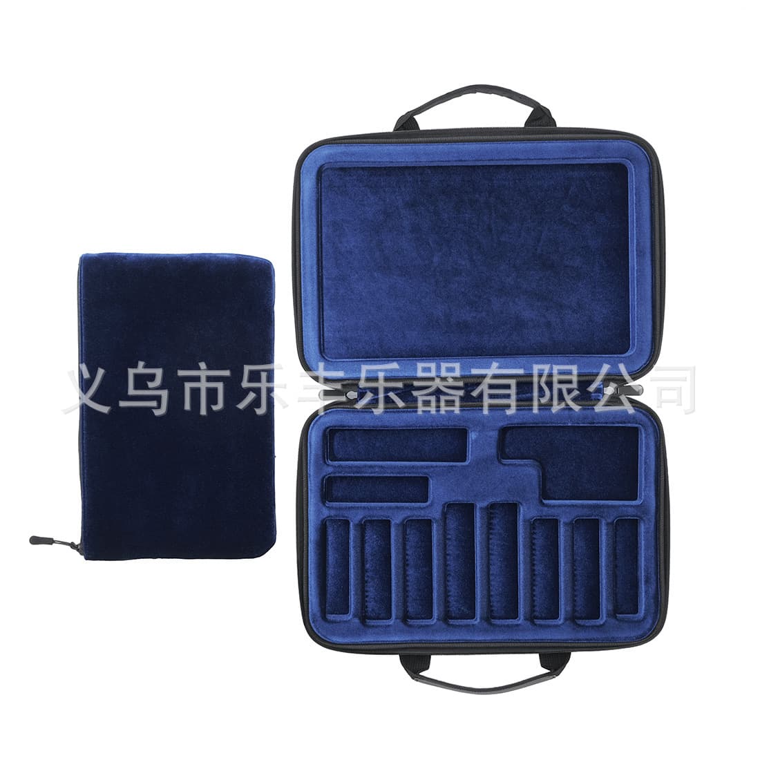 High-End Universal Mouthpiece Storage Velvet Bag for Soprano, Alto, and Tenor Saxophones and Clarinets, 12-Piece Set