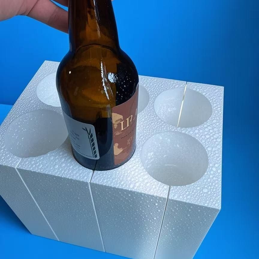 Qingdao Foam Factory Custom Processing of Various Specifications and Sizes of EPS Foam Wine Tray Gift Box Foam Inserts