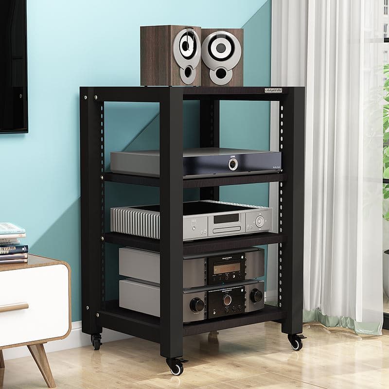 Audio equipment rack, mobile audio-visual equipment cabinet, living room home theater liftable multi-level adjustable amplifier rack
