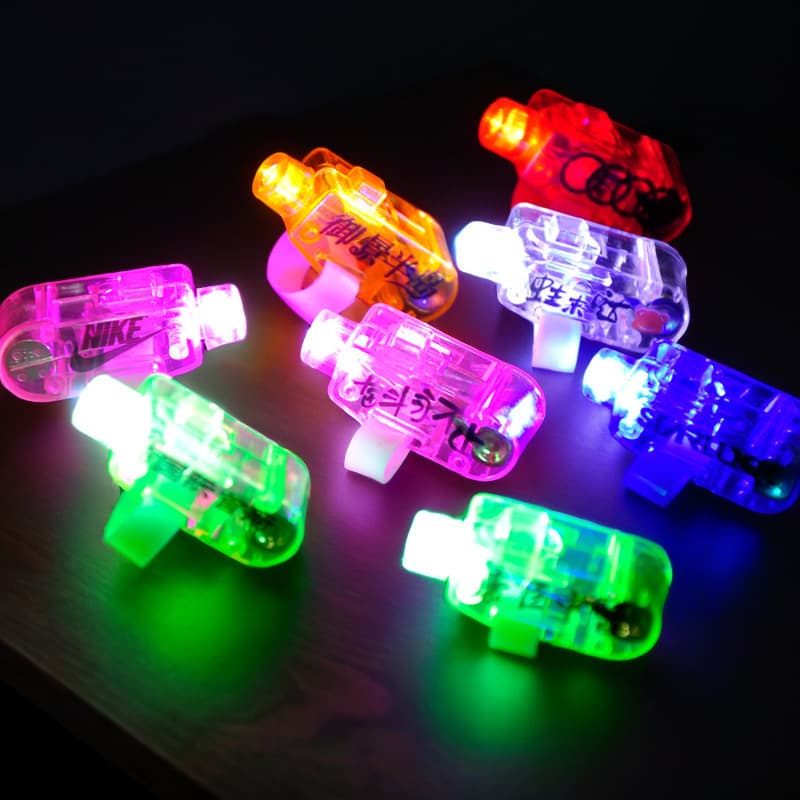 Douyin's Same LED Projection Finger Lamp, Colorful Ring Light, Street Stall Night Market Glowing Toy Laser Light, Cross-Border